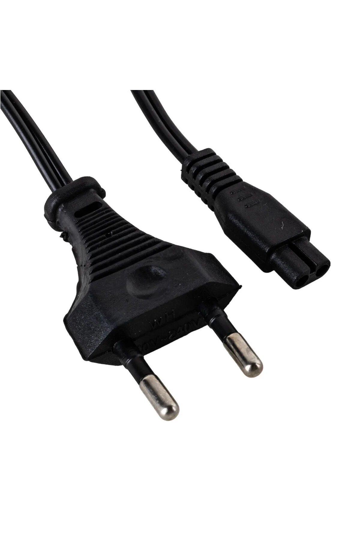 1 Metre Tıraş Makineleri Ve Işıldaklar İçin Spiral Model 2 Pinli 220 Volt Ac Cereyan Power Kablosu Siyah 001