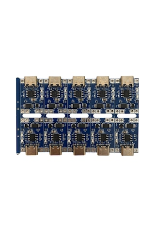 Tp4056 Type-c Şarj Devresi 3.7v Ters Akım Korumalı Lityum Pil Şarj Modülü 10 Adet