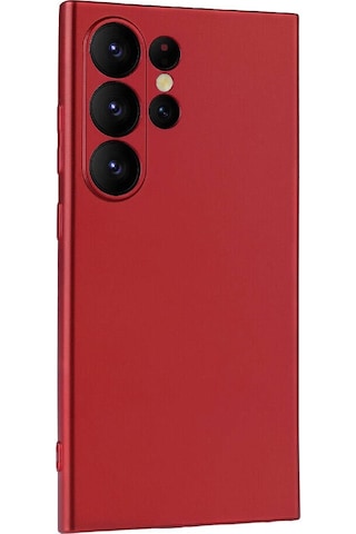Galaxy S24 Ultra Uyumlu Zore Premier Silikon Kılıf-kırmızı Kirmizi