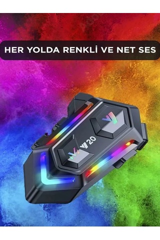 Deanb Y020 Ip67 Sesli Asistan Rgb Hd Ses Bluetooth Intercom