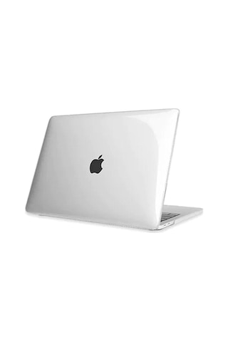 Apple Uyumlu MacBook Pro 13" 2020 M1 Çip A2338 Şeffaf Kılıf Koruyucu Kapak