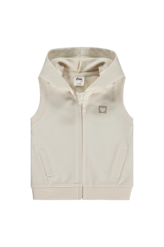 Civil Baby Düz Basic Kalpli 6-18 Ay Yelek - Bej 18-24 Ay Açık Bej