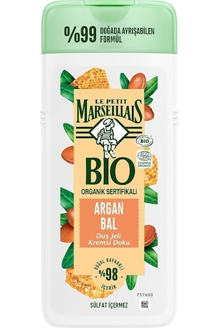 Le Petit Marseillais Bio Organik Serifikalı Argan Balı Duş Jeli 400 ML