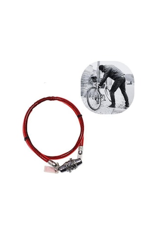 Şifreli Pratik Ve Sağlam Bisiklet Kilidi Siyah