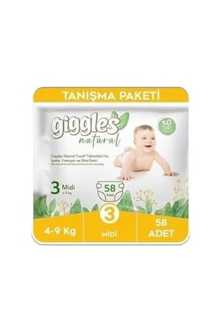 Natural 3 Numara Midi 1 Paket 58 Adet 4296