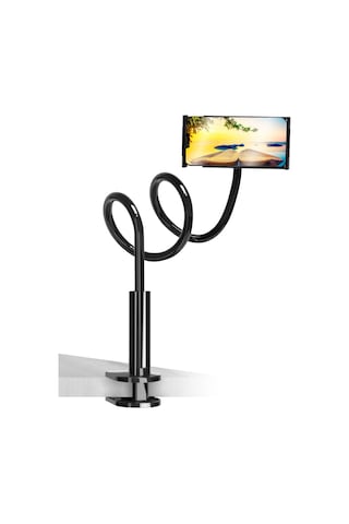 Sge Teknoloji Tablet Araç Yatak Masa Tablet Tutucu Stand Oynar Başlıklı Akrobat Gövdeli Spiral Tutucu