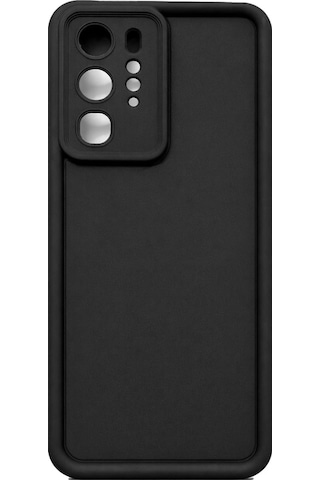 Huawei P40 Pro Uyumlu Kamera Çıkıntılı Mat Silikon Telefon Kılıfı Siyah