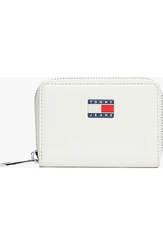 Tommy Hilfiger Tjw Must Küçük Fermuarlı Kadın Beyaz Cüzdan Aw0aw18089ybı Beyaz
