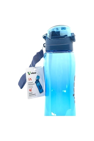 Vicco Su Matarası Kilitli Kapak Tritan Matara Suluk 750 Ml Mavi Mavi