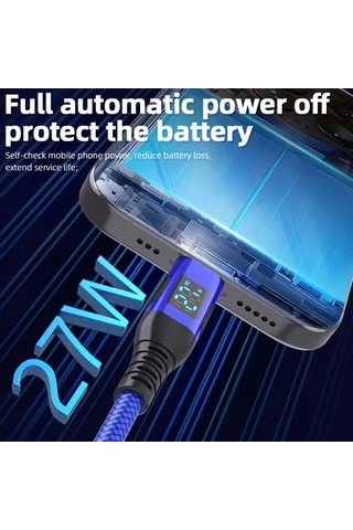 Brightnova Usb C Lightning Kablo 3m 10ft 118inc 5 Adet Mavi Yesil Kirmizi Hizli Sarj Kablosu İphone 14 13 12 Pro Max 11 X Xs Xr 8 Plus İpad Uyumlu