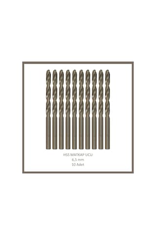 Hss Matkap Ucu 6,5 Mm, Metal, Ahşap, Plastik İçin 10 Adet