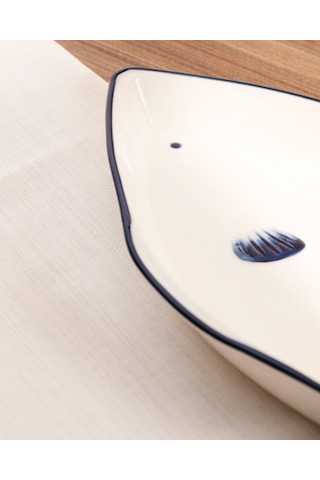 Madame Coco Marine 26 Cm Kayık Tabak Td - Marıne - 02 Kayık Tabak-mavi