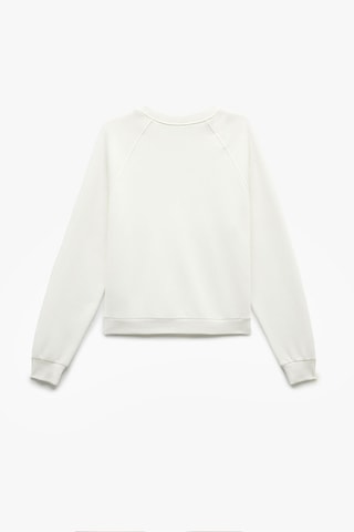 Koton Kadın Şardonlu Oversize Sweatshirt Ekru