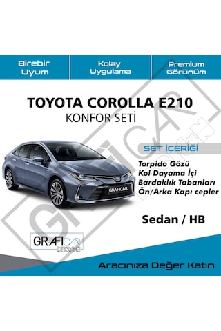 Toyota Uyumlu Corolla E210 Konfor Seti - Ses  Kumaş Kaplama Set