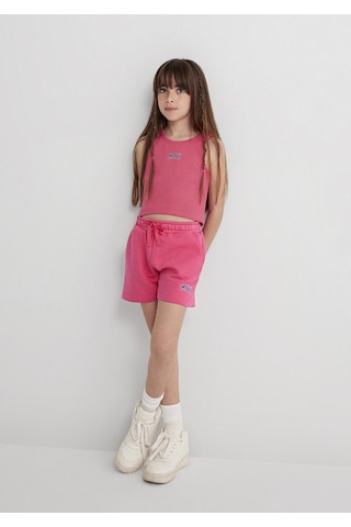 Mavi - Mavi Logo Baskılı Pembe Şort 7410002-71111 Pembe