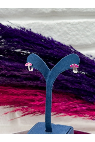 925 Ayar Gümüş Fil Necati Modelli Zarif Kız Çocuk Küpesi Gümüş