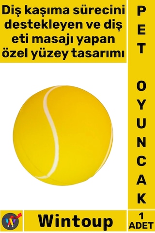 Keditopu Kedi Köpek Isırma Diş Kaşıma Sağlam Dayanıklı Eğitici Nunbell Evcil Hayvan Mini Oyun Topu
