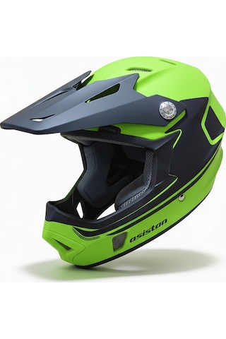 Asistan Ks-05 Fullface Yeşil L 59-60cm Bisiklet Kaskı