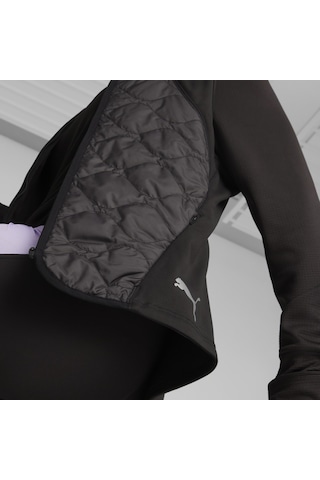Puma Run Cloudspun Kadın Siyah Yuvarlak Yaka Yelek Siyah