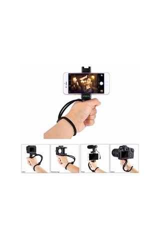 Puluz Video Grip Telefon Elde Tutucu + Bileklik Tripod Adaptörü