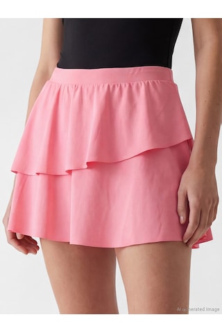 Lcw Dream Pembe Beli Lastikli Kadın Yüzme Şort Etek