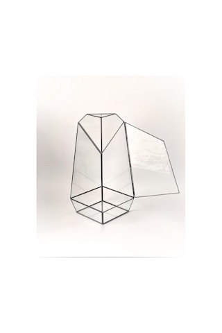 Dekoratif Cam Fanus - Geometrik Cam Fanus - Teraryum Cam Fanus (485930798)