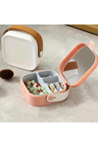 Larimar Aynalı Makyaj Kutusu Çanta Boy - 9035161845147lmr Çok Renkli