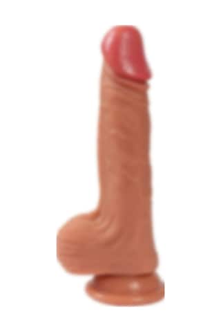 Lilitu Shop 20 cm Yeni Nesil Çift Katmanlı Realistik Vantuzlu Dildo Penis - Kevin