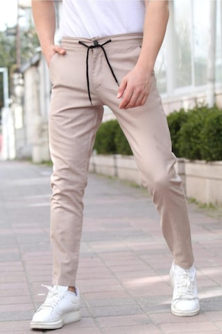 Cool Tarz Vizon Erkek Eganis Ipli Jogger Düğmeli Kumaş Pantolon-jggrkmpnt01r0531 Vizon Vizon