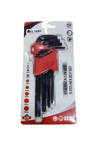 El Toro Uzun Torx Allen Seti 9 Pcs