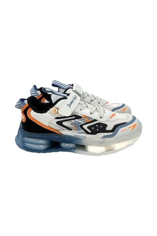 Jump 31053 Şeffaf Taban Cırtlı Çocuk Spor Ayakkabı Gri Gri