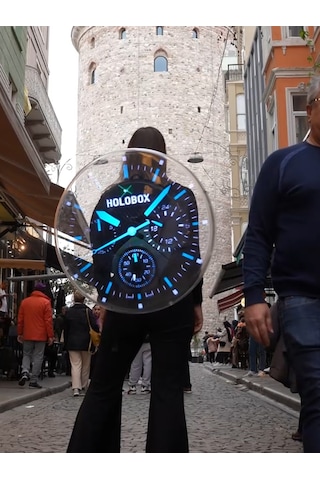 Holobox 3D 45 Cm Hologram Fan Reklam Çantası