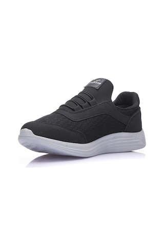 Günlük Erkek Yetişkin Sneaker Büyük Numara 45-50 Spor Ayakkabı Lastik Bağcıklı Nefes Alabilen 110 SİYAH-BEYAZ