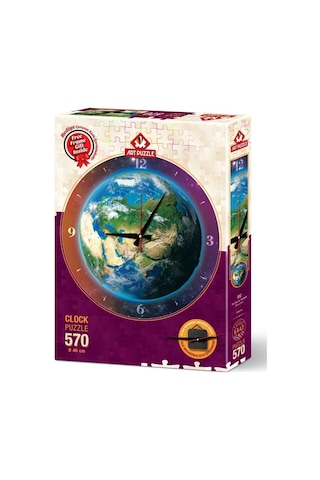 Art Puzzle 570 Parça Dünya Saati Saat Puzle