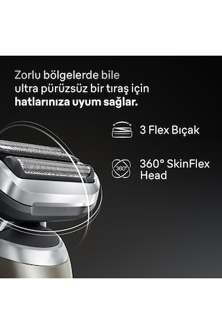 Braun Series 7 Elektrikli Tıraş Makinesi, Islak Ve Kuru, Hassas Düzeltici Başlık, 72-c1200s 1 Saat
