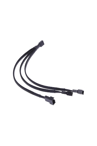 3C 4 Pin Switch Fan Çoklayıcı Y Pwm Çoklayıcı Splitter Kablosu 3 Pin 3 Port 4303