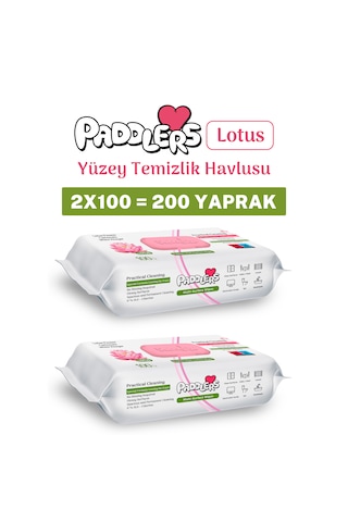 Easy Clean Lotus Çiçeği Kokulu Yüzey Temizlik Havlusu 2x100 (200 Yaprak)