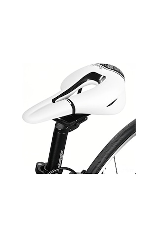 Geeroyoo West Bıkıng Ergonomik Bisiklet Sele - Yol Ve Dağ Bisikletleri İçin Konforlu, Havadar Ve Esnek Tasarım Beyaz