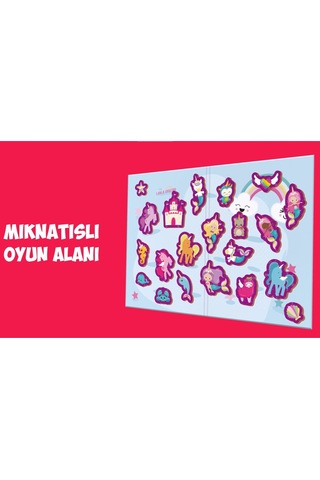 Calimera Toys Ahşap Mıknatıslı Seyahat Kitabı Unicorn Deniz Kızı Oyunu