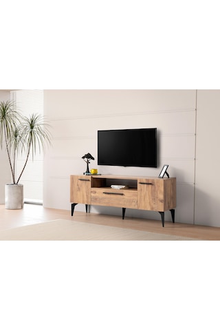 Nil Modern Kapaklı Tv Sehpası 138 Cm Gri