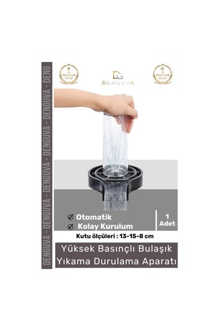 Yıkamaaparatı Bardak Temizleme Lavabo İçi Hızlı Cam Durulayıcı Otomatik Bulaşık Yıkama Durulama Apa Çok Renkli