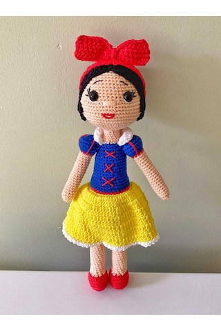 Amigurumi Pamuk Prenses Bebek Kız Çocuk Örgü Oyuncak Bebek