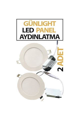 Sıva Altı Led Aydınlatma Paneli 6 Watt Tasarruflu Beyaz Işık Gün Light