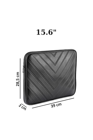 Ns Apple Uyumlu MacBook Air/pro 15.6 İnç Darbeye Karşı Korumalı Laptop Çantası - Suya Dayanıklı Tasarım Siyah
