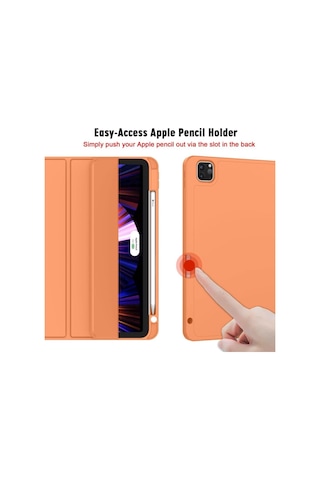 İpad Uyumlu Pro 11inç M2 2024 Kılıf Pen Charge Kalem Bölmeli A2836 A2837 A3006