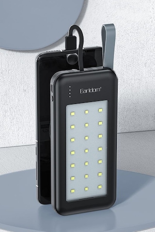 Earldom PB48 10.000 Mah 10W Led Işıklı 3 in1 Dahili Kablolu Powerbank M414