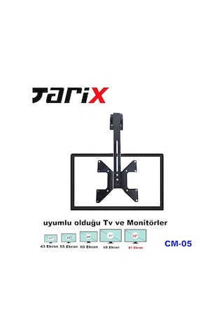 Tarix Cm-05 Eğimli Tavan Askı Aparatı 17"-32"
