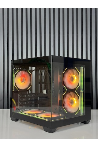 Zoko Tron Beyaz 5x12cm Argb Fanlı M.atx Gaming Akvaryum Kasa