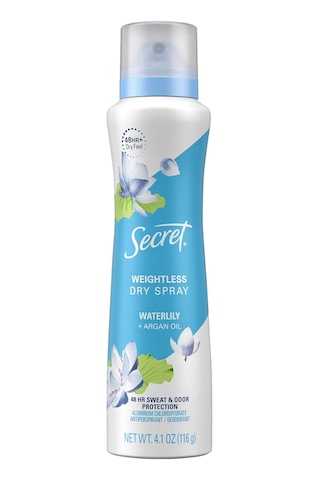 Secret Waterlily Antiperspirant Kuru Sprey Deodorant 116gr