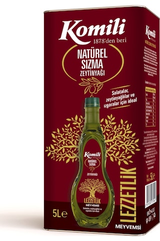 Komili Lezzetlik Meyvemsi Natürel Sızma Zeytinyağı 5 L